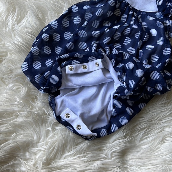 first impressions baby girl Sunsuit polka dot 3-6 - Picture 2 of 6